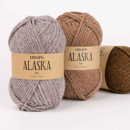 Drops Alaska aran wool 100% pure wool - 50gr Ball