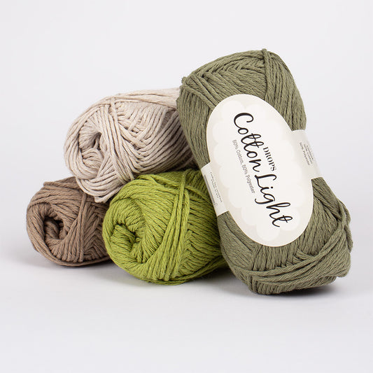 Drops Cotton Light DK yarn - 50/50% cotton/polyester  50g