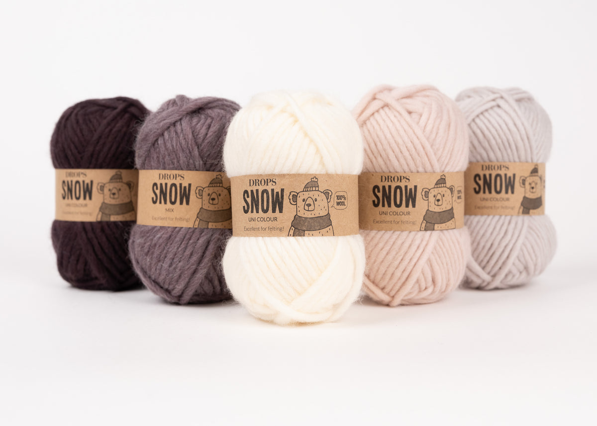Drops Snow super chunky wool - excellent for felting.