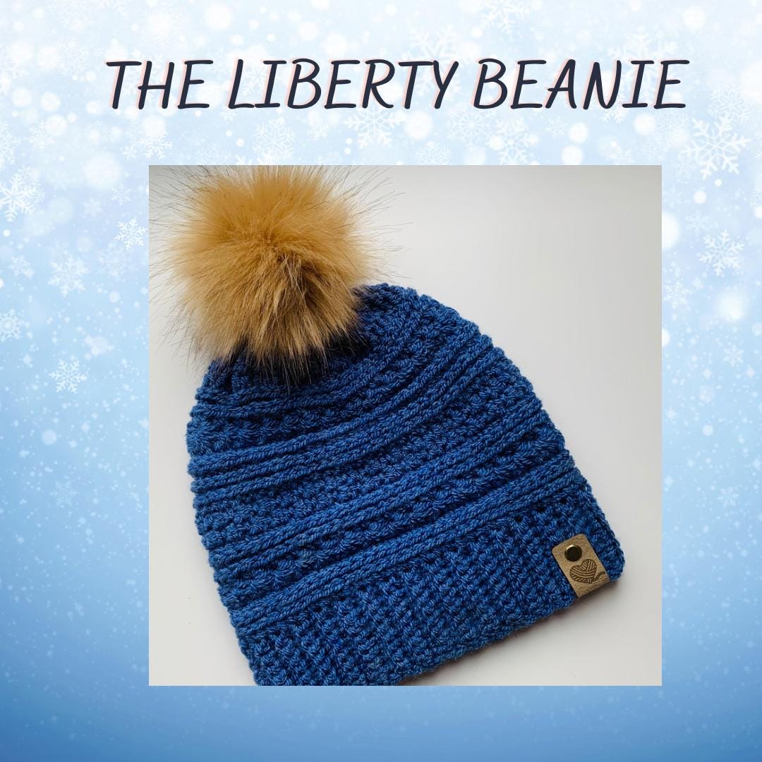 Crochet Hat pattern - The Liberty Beanie - PDF Pattern Instant Download