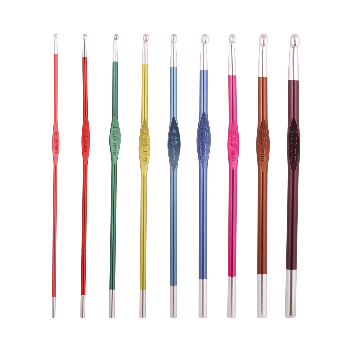 Zing crochet hook by knit pro - various sizes available in this lovely bright metal crochet hook