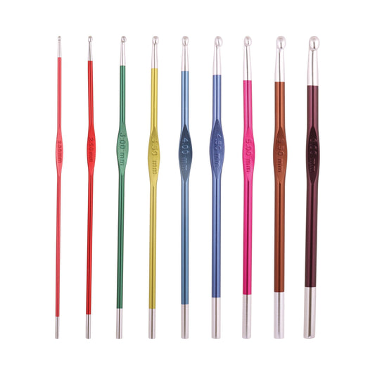 Zing crochet hook by knit pro - various sizes available in this lovely bright metal crochet hook