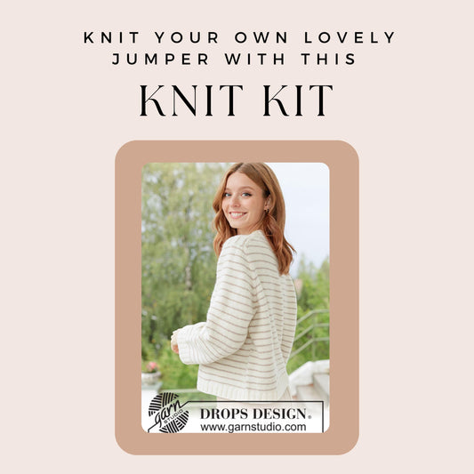 CUTE KNIT KIT - Jumper, sweater- yarn and pattern kit - Drops Daisy