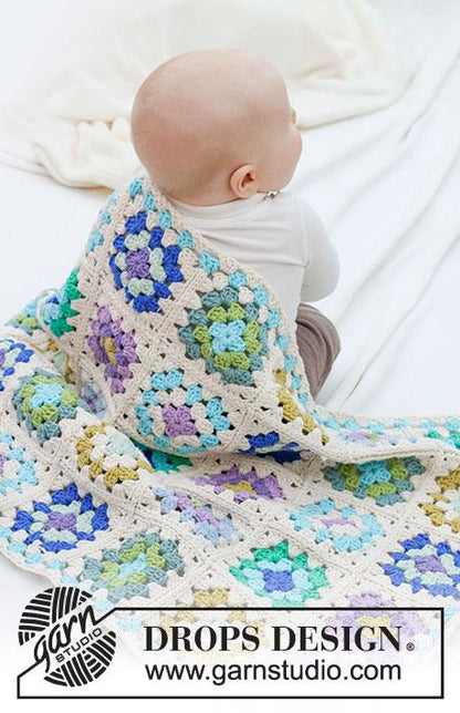 Crochet blanket kit - (yarn and pattern only)  make your own lovely crochet blanket with this diy crochet kit - 20 balls/pattern